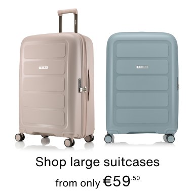 Shop large suitcases from only €59.50