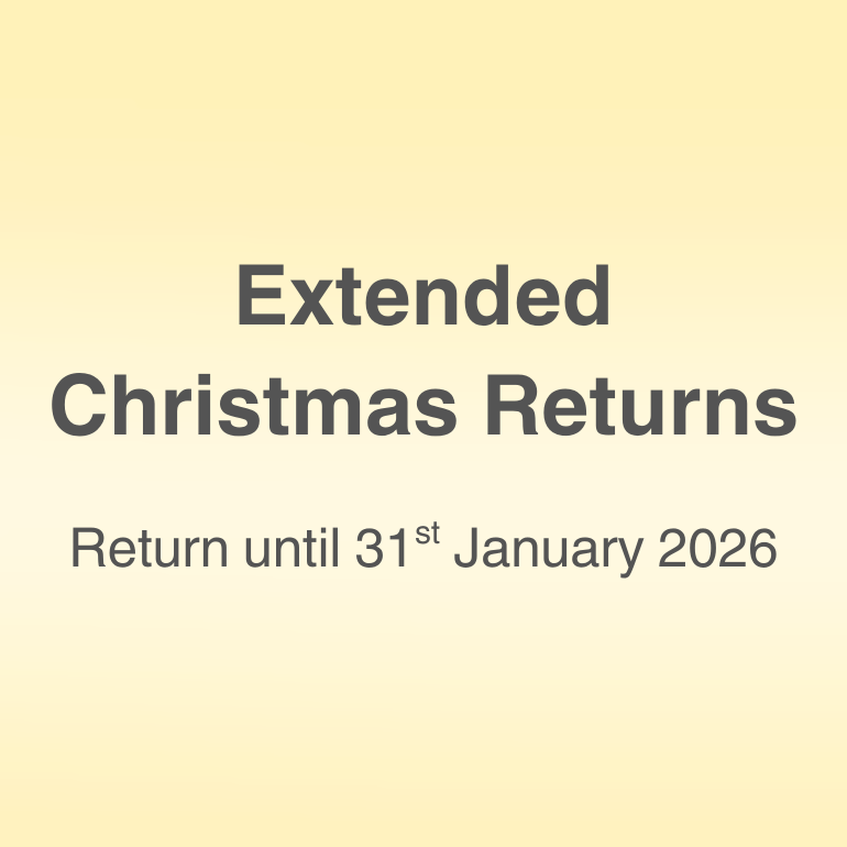 Extended Christmas Returns. Return until 31st January 2026