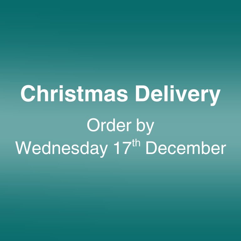 Christmas delivery. Order by Wednesday 17th December