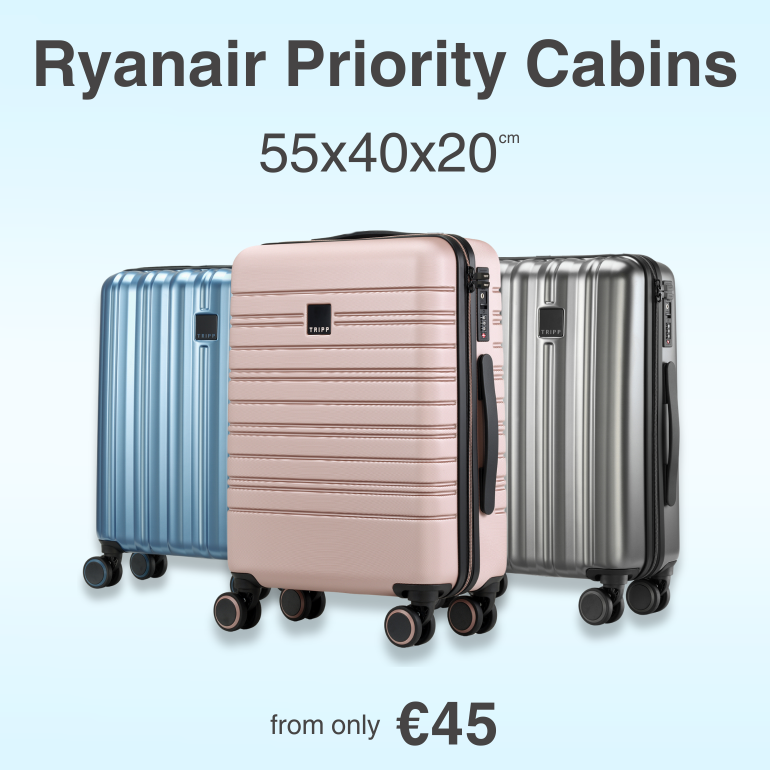 Ryanair Priority 55x40x20cm, from only €45