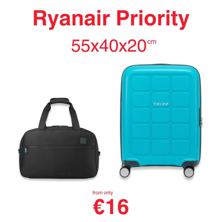 Ryanair Priority 55x40x20cm, from only €45