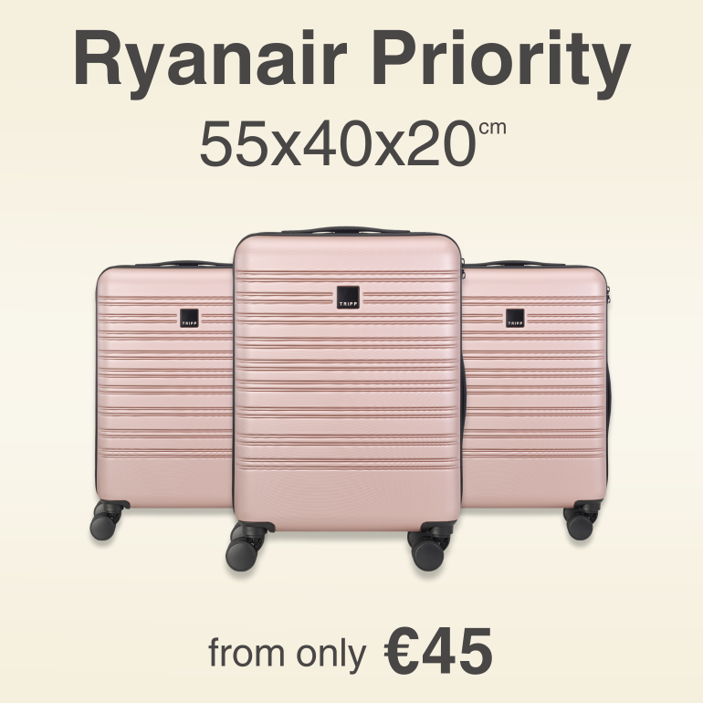 Ryanair Priority 55x40x20cm, from only €45