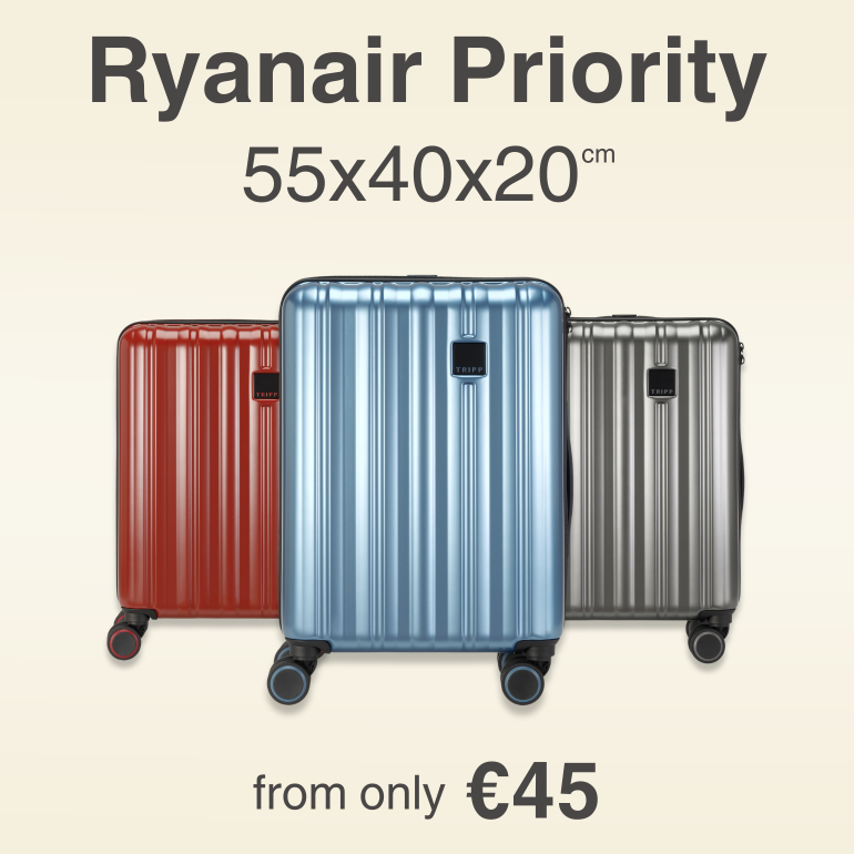 Ryanair Priority 55x40x20cm, from only €45