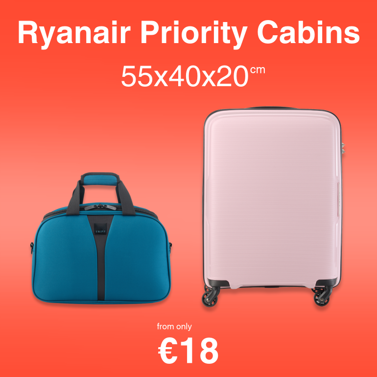 Ryanair Priority 55x40x20cm, from only €45