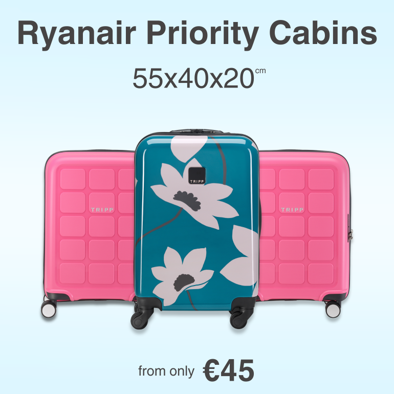 Ryanair Priority 55x40x20cm, from only €45