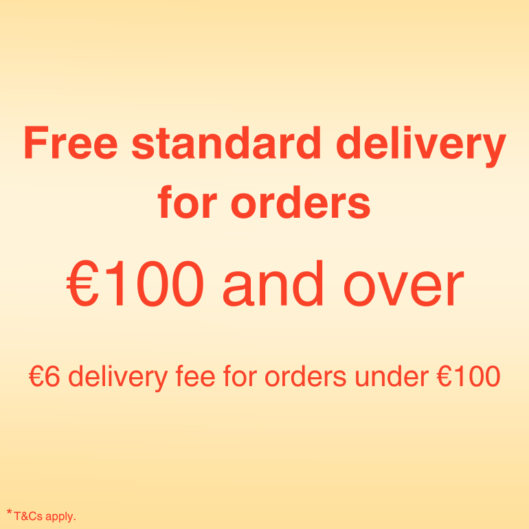 Free delivery for orders €100 or more