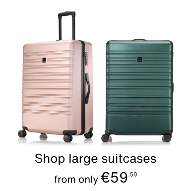 Shop large suitcases, from only €59.50