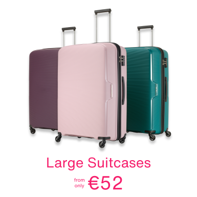 Shop large suitcases, from only €52