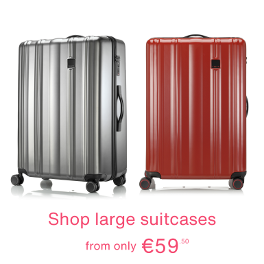 Shop large suitcases, from only €59.50