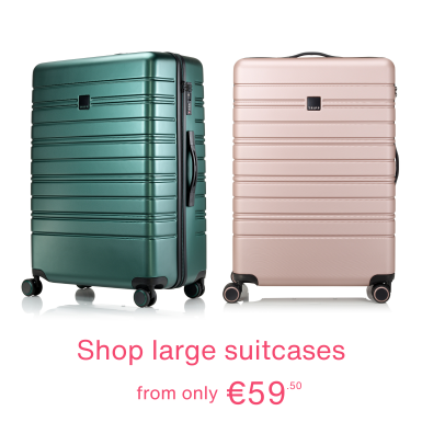Shop large suitcases, from only €59.50