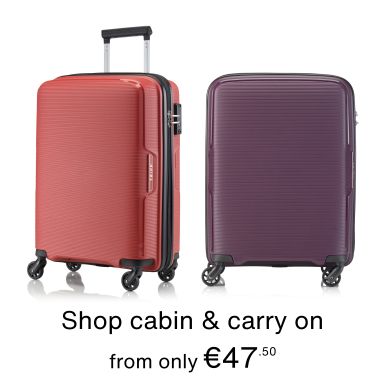 Shop cabin and carry-on suitcases, from only €47.50