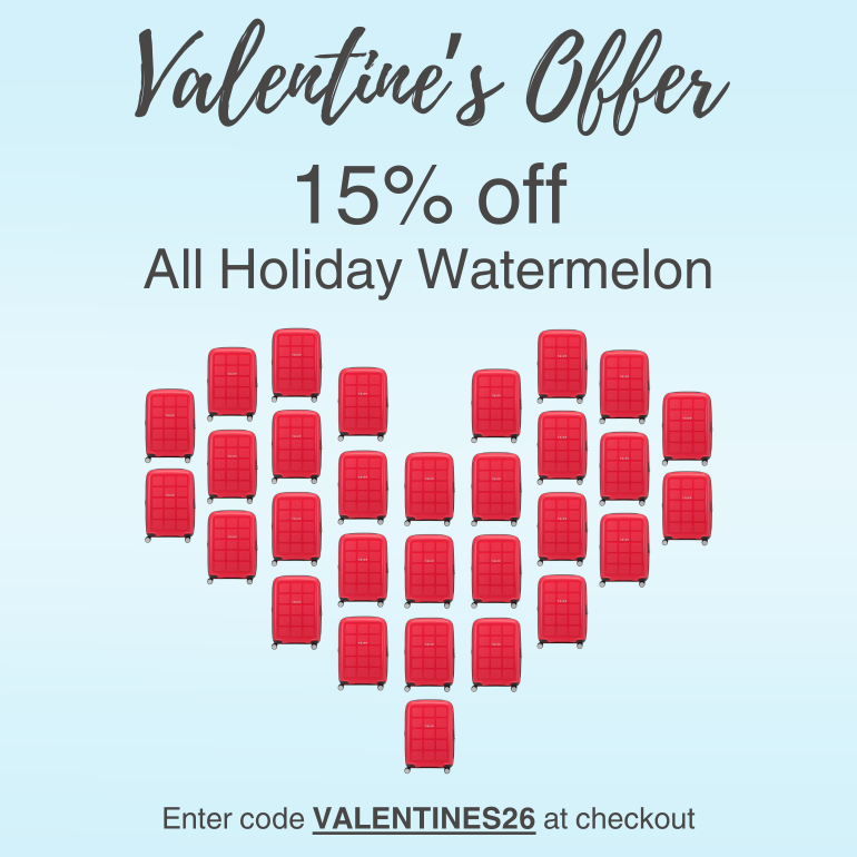 Valentine's Offer. Take an extra 15% off all Holiday Watermelon, use code VALENTINES26 at checkout