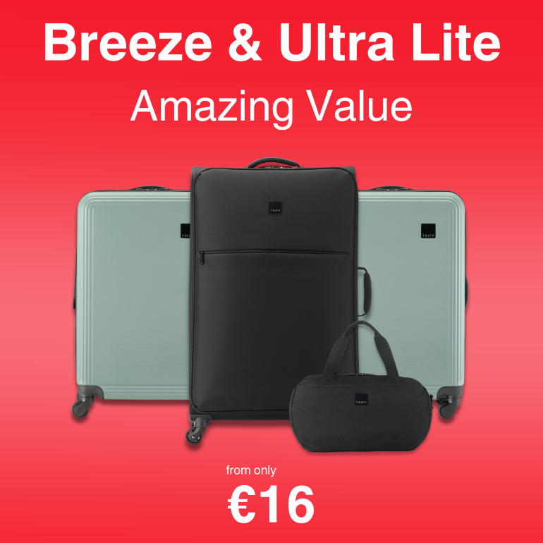Shop amazing value luggage, from only €18