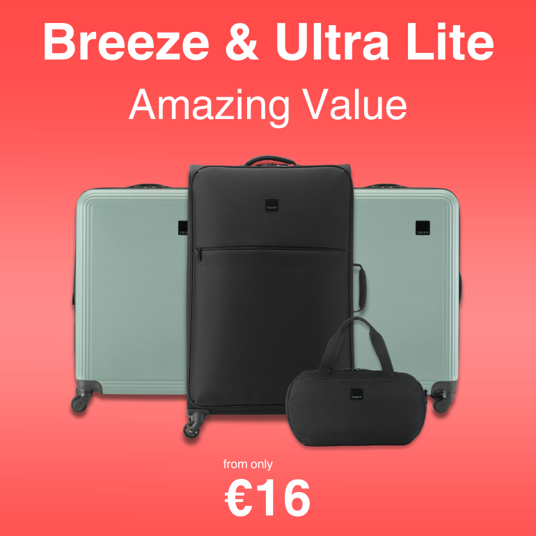 Shop amazing value luggage, from only €18