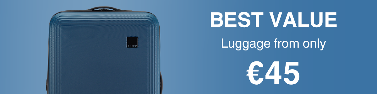 Shop our best value luggage, from only £35