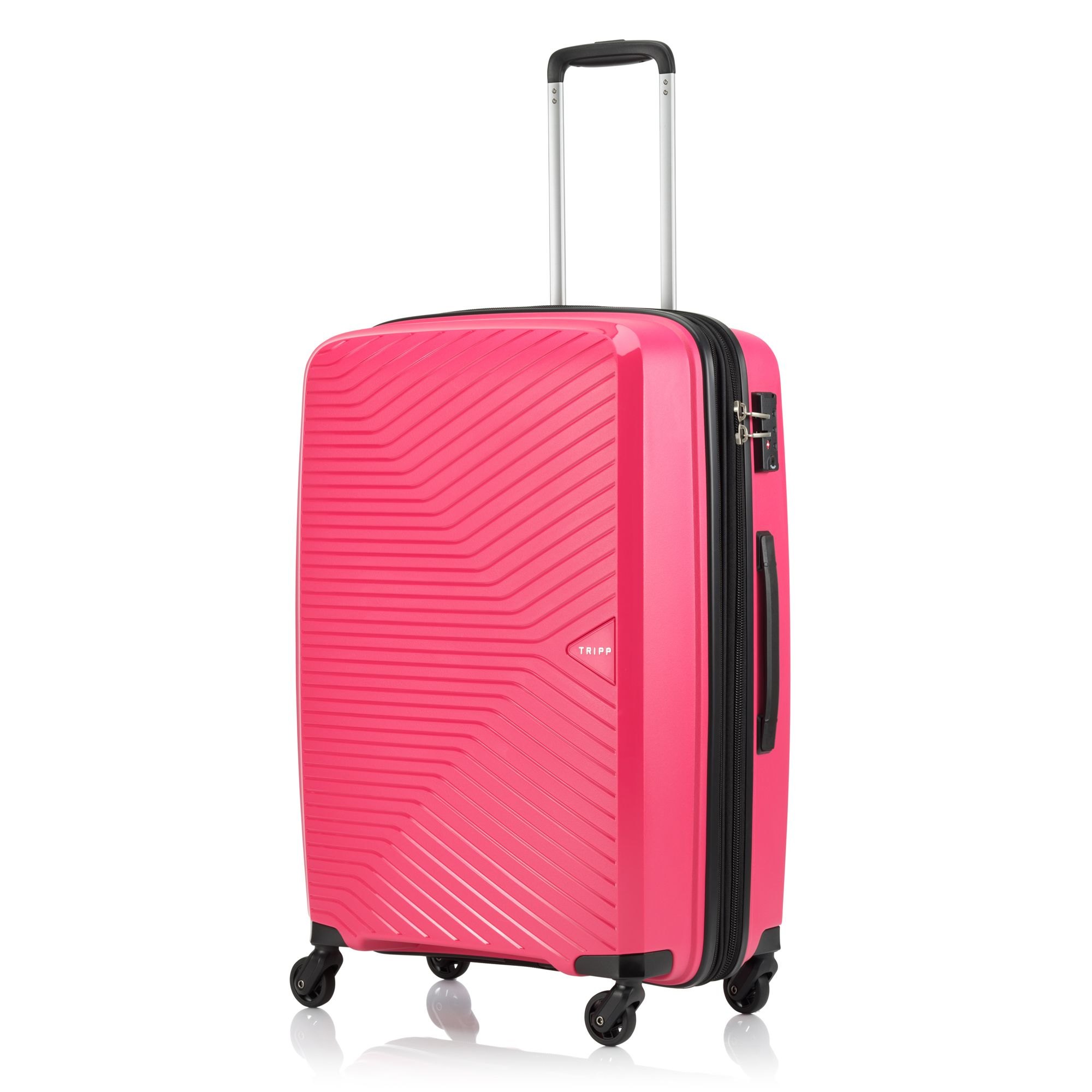 Tripp Chic Hot Pink Medium Suitcase Tripp Ltd