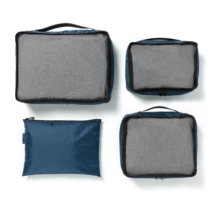Tripp Dark Sea Blue Packing Cubes (Set Of 3) Tripp Dark Sea Blue Packing Cubes (Set Of 3)