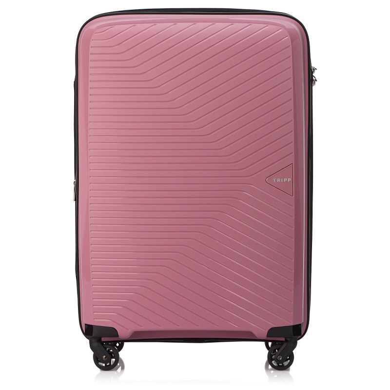 Chic Medium 4 wheel Suitcase 67cm Expandable ROSE