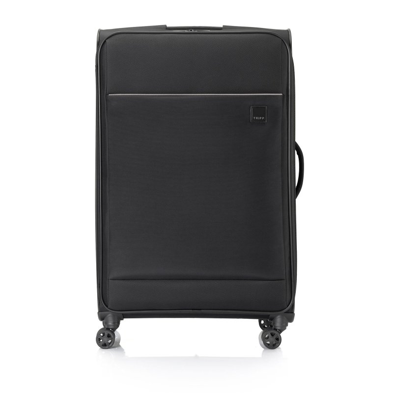 Full Circle II Large 4 wheel Suitcase 83cm BLACK