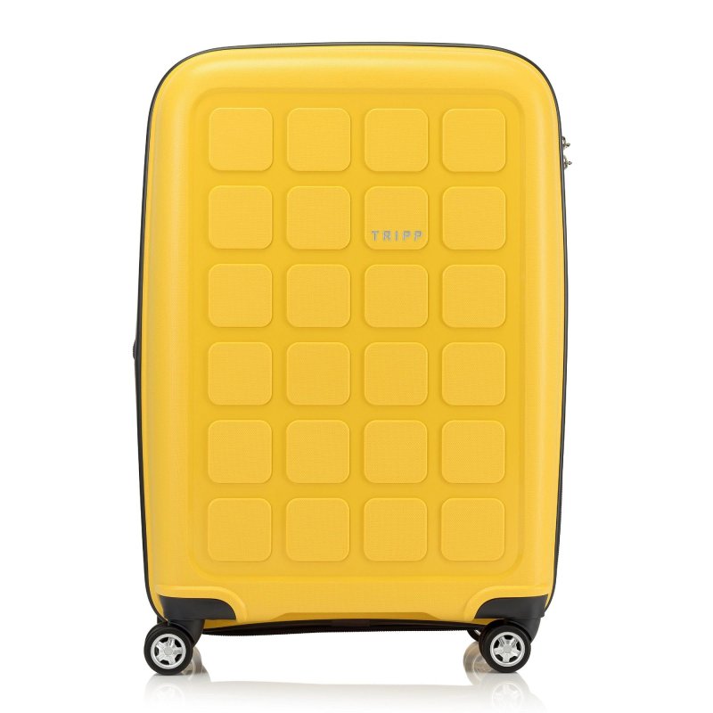 Holiday 7 Medium 4 wheel Suitcase 65cm BANANA