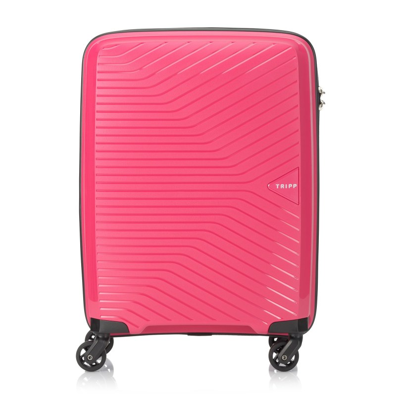 Chic Cabin 4 wheel Suitcase 55cm HOT PINK