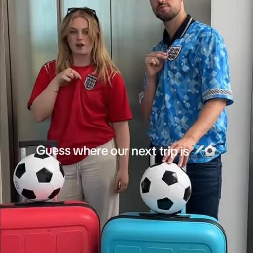 Any guesses where we’re off to 👀⚽️✈️ #trippluggage #travelwithtripp #travel #worldcup #s...