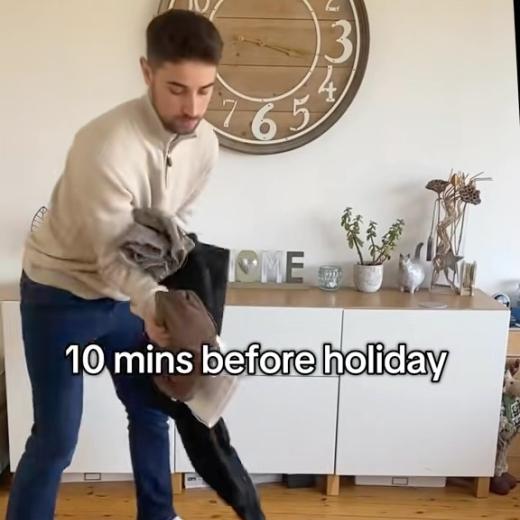 Can anyone else relate 🥴 #trippluggage #travelwithtripp #lastminute #holiday #packing